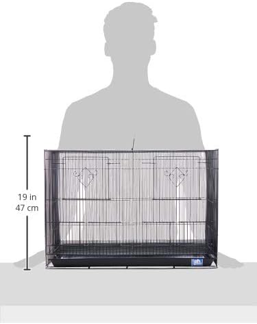 Prevue Hendryx SPF063 Divided Flight Cage, Black