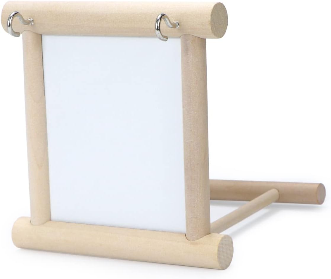 Bird Mirror with Perch Bird Toys for Parrots Budgies Parakeets Cockatiels Lovebirds Finches Canaries