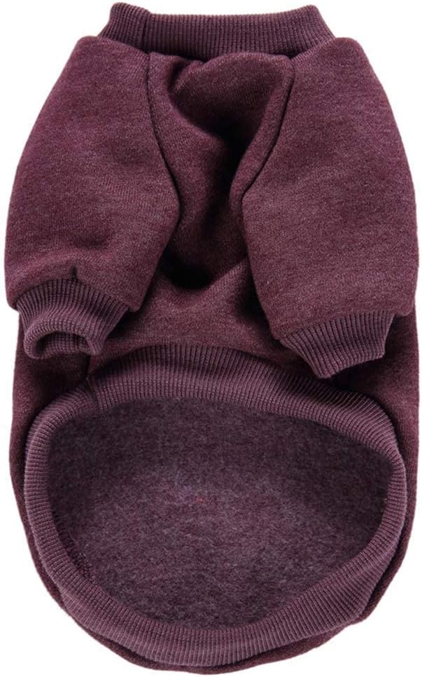 Jecikelon Dog Clothes Dogs Sweater Soft Puppies Clothing Winter Puppy Sweaters Warm Outfit for Dogs Small XXS XS Cat Apparel (Small, Brown)