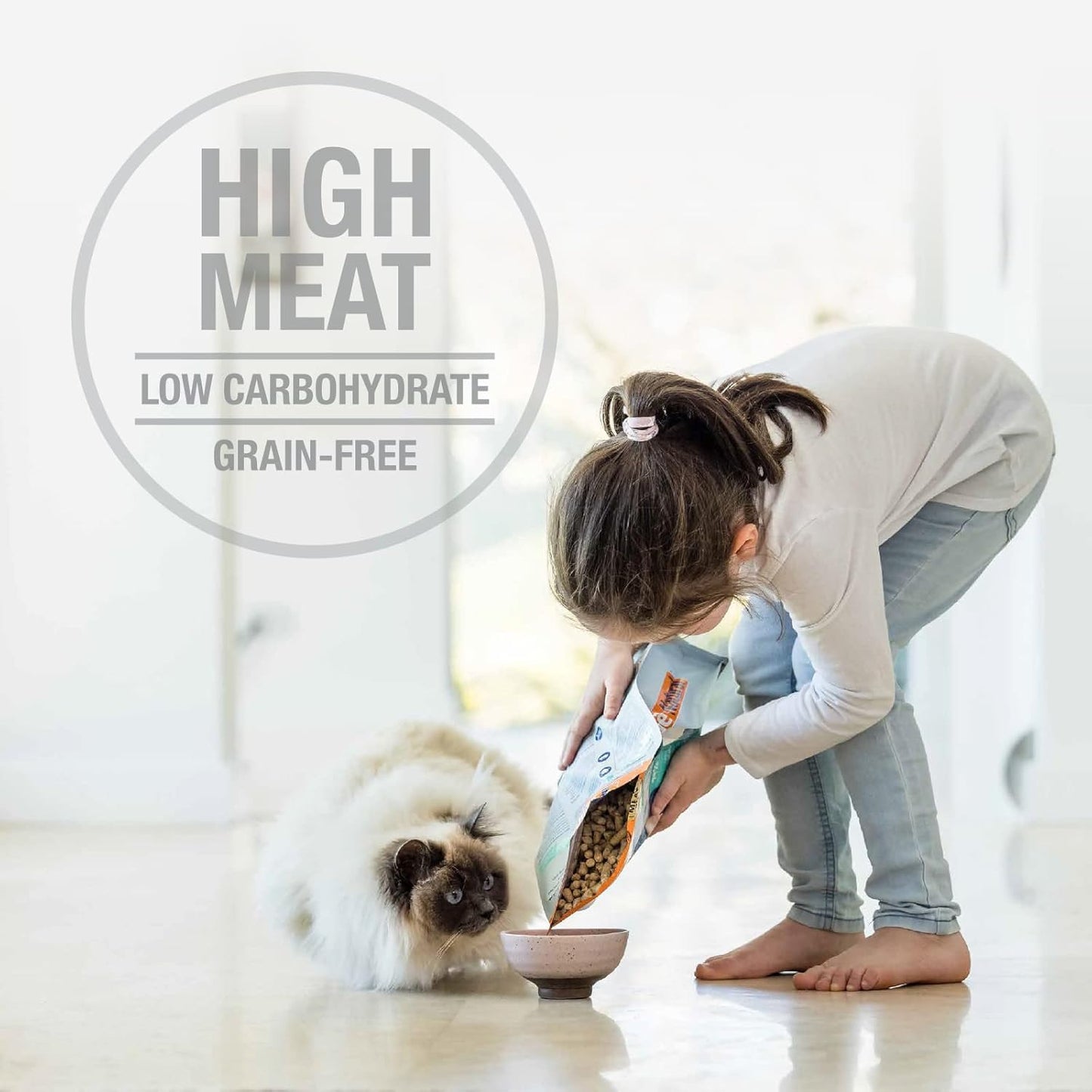 Feline Natural High Protein Dry Cat Food, Freeze-Dried Diet with 98% Meat, Organs & Seafood, No Peas, Grains, or Artificial Additives, Made in New Zealand, Chicken, 11oz