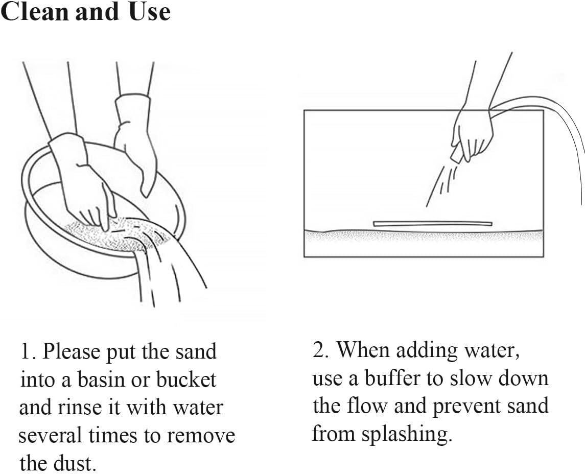 5 lbs Aquarium White Sand, 0.4-0.8 mm Aquarium Substrate for Fish Tank. Decorative Sand for Fish Tank, Paintings, Plants Potted, Fire Pits, Candle, Vase and Crafts