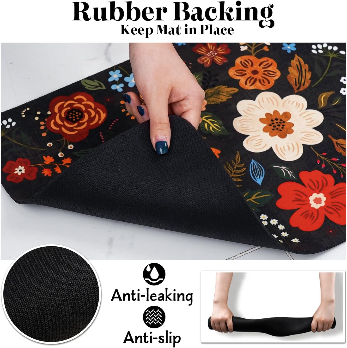 Eco-Friendly Pet Supplies: Absorbent Quick Dry Cat & Dog Food Mat, 24"x32"