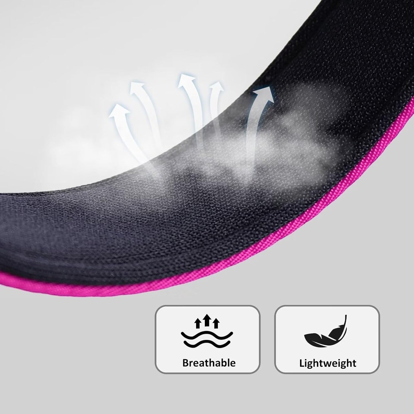 Didog Soft Padded Dog Collar for Large Dogs, Colorful and Durable Pet Collar with Quick Release Buckle, Light and Breathable for Daily Walking, Rose Purple, L