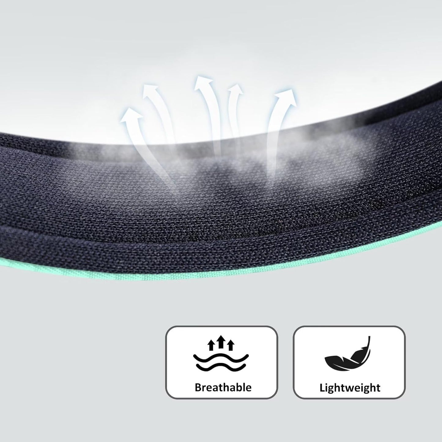 Didog Soft Padded Dog Collars for Small Dogs, Lightweight and Breathable Dog Collar with Metal Buckle for Puppy, Green, S