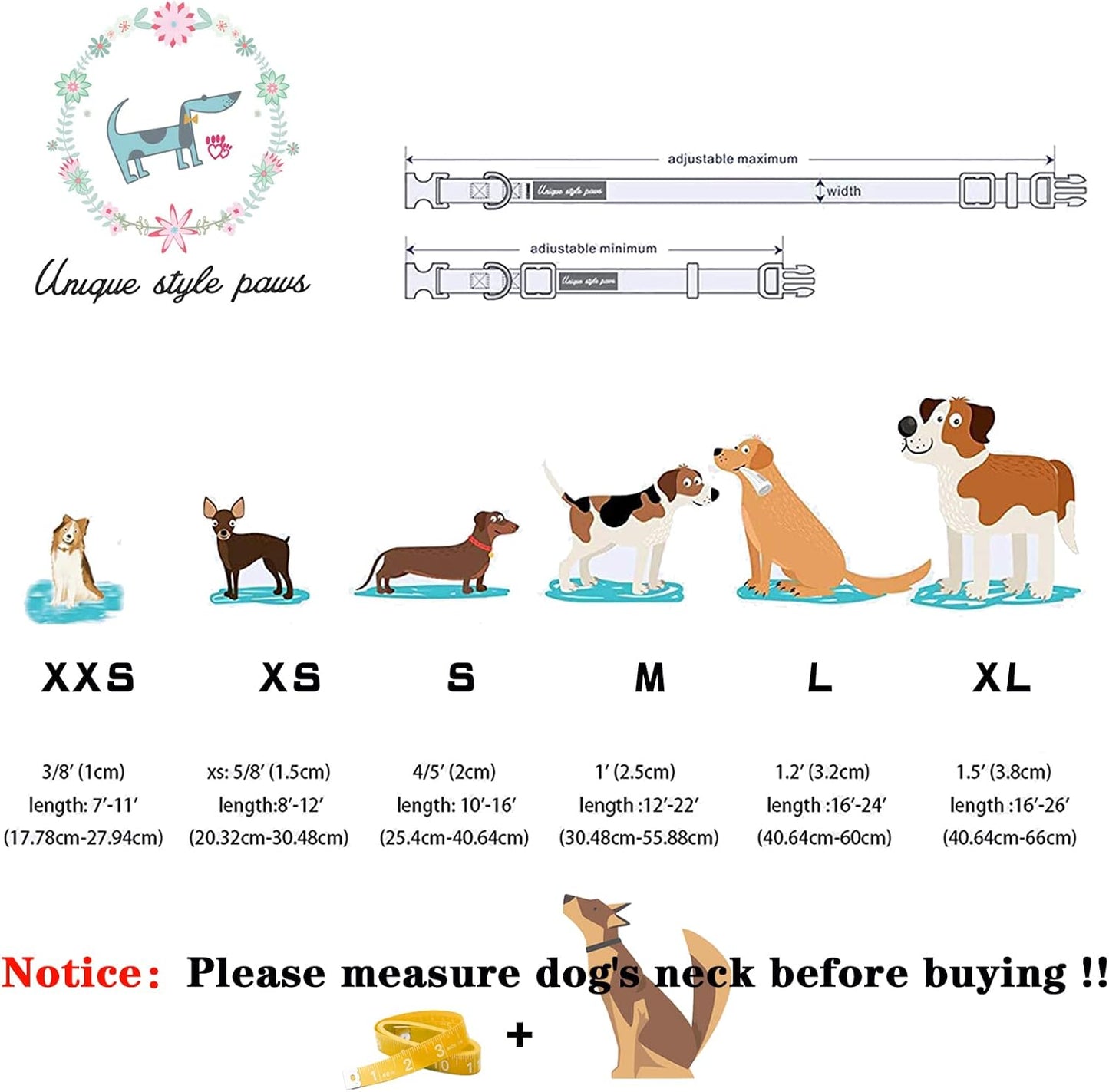 Unique style paws Halloween Dog Collar with Bow Tie Pumpkin Cotton Collar Adjustable Puppy Collar for Small Medium Large Dogs-M