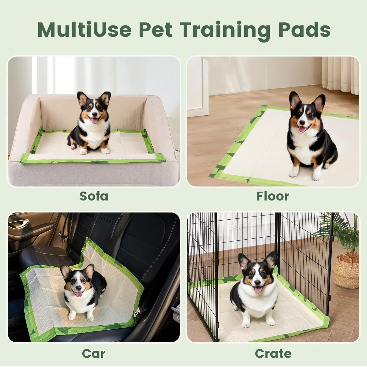 Gardner Pet Disposable Puppy Pads XL, 28" x 30" Dog Pee Pads for Dogs, Super Absorbent & Leak-Proof Full Edge-Wrapping Extra Thick Dog Potty Training Pads (100 Count)