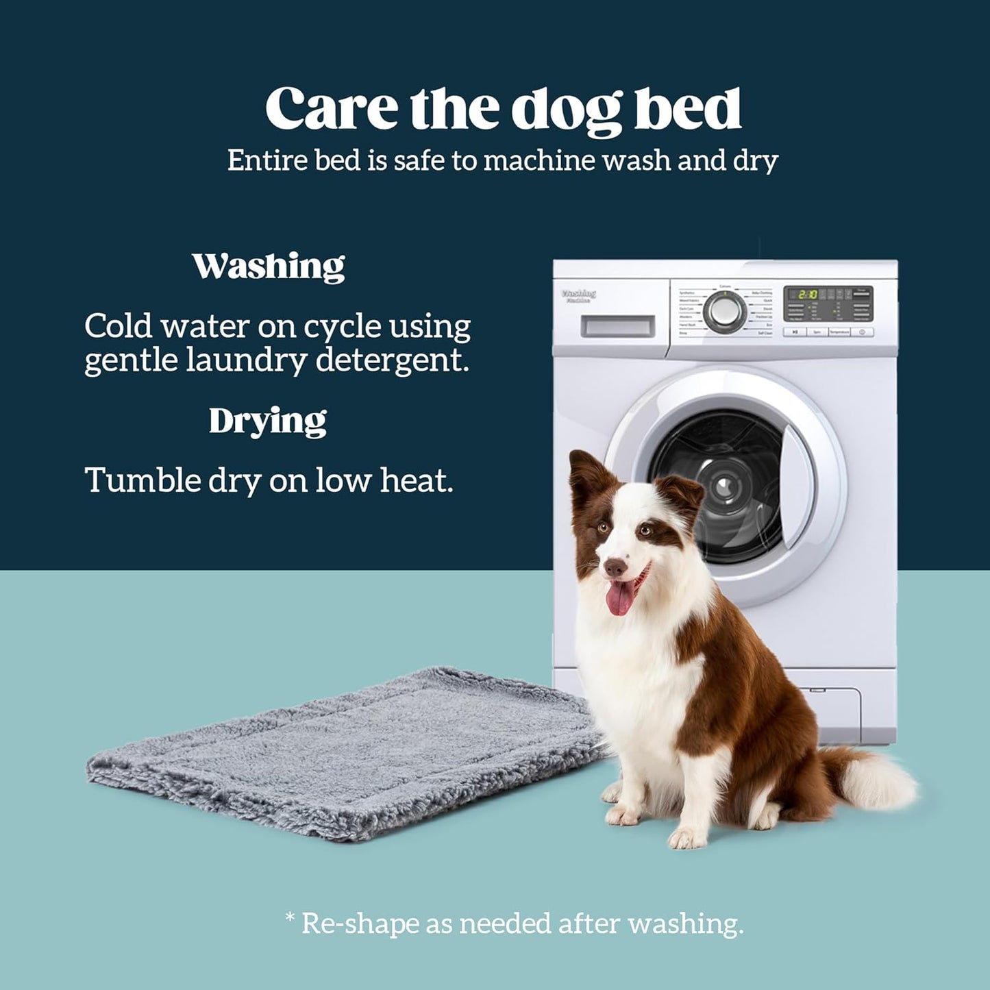 Stoutwool Indestructible Dog Bed - Fluffy Chew Proof Dog Crate Pad - Tough Kennel Pad for Aggressive Chewers - Washable, Ideal for Toy Breeds & Fits 18-Inch Crate - 17"x11", Charcoal