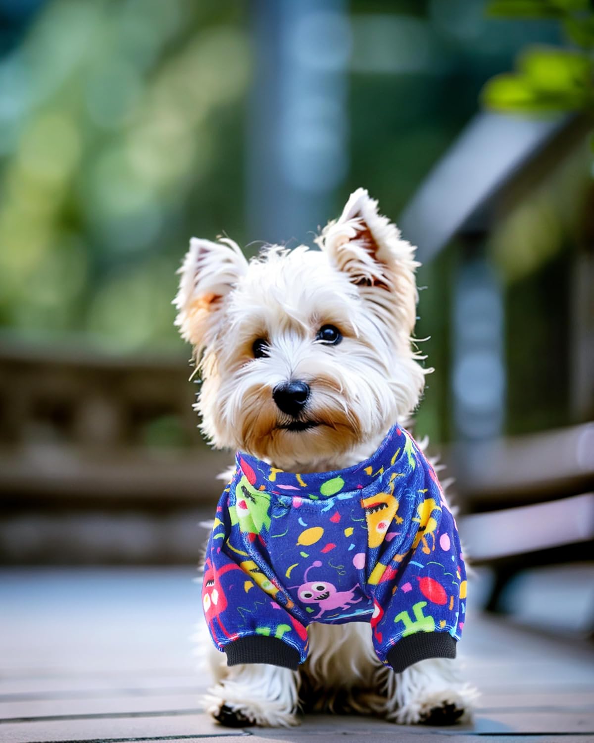 PET SHOW 4 Pack Small Dog Pajamas Cute Dinosaur Monster Clothes for Medium Dogs Soft Stretchy PJs Plaid Jumpsuit Puppy Cats Tie Dye Onesies Outfits with Sleeve Pets Dachshund Costume(M, Blue for Boys)