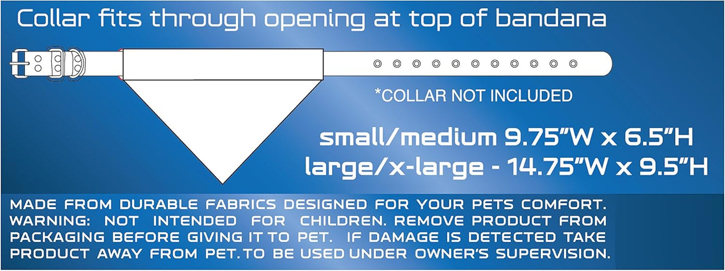 Pets First Collegiate Pet Accessories, Reversible Bandana, Clemson Tigers, Large/X-Large