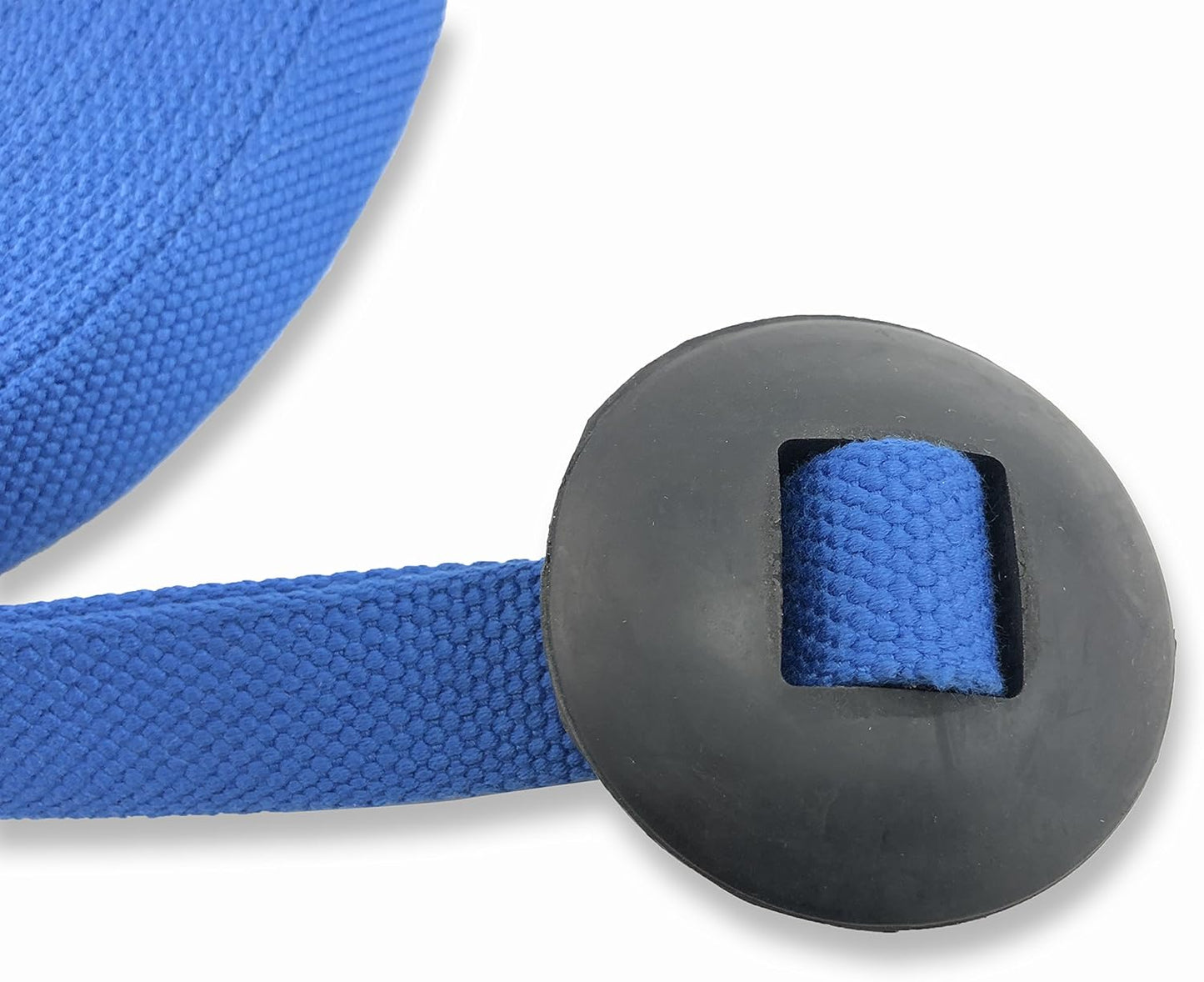 Southwestern Equine 35' Flat Cotton Web Lunge Line with Bolt Snap & Rubber Stop (35', Sapphire)