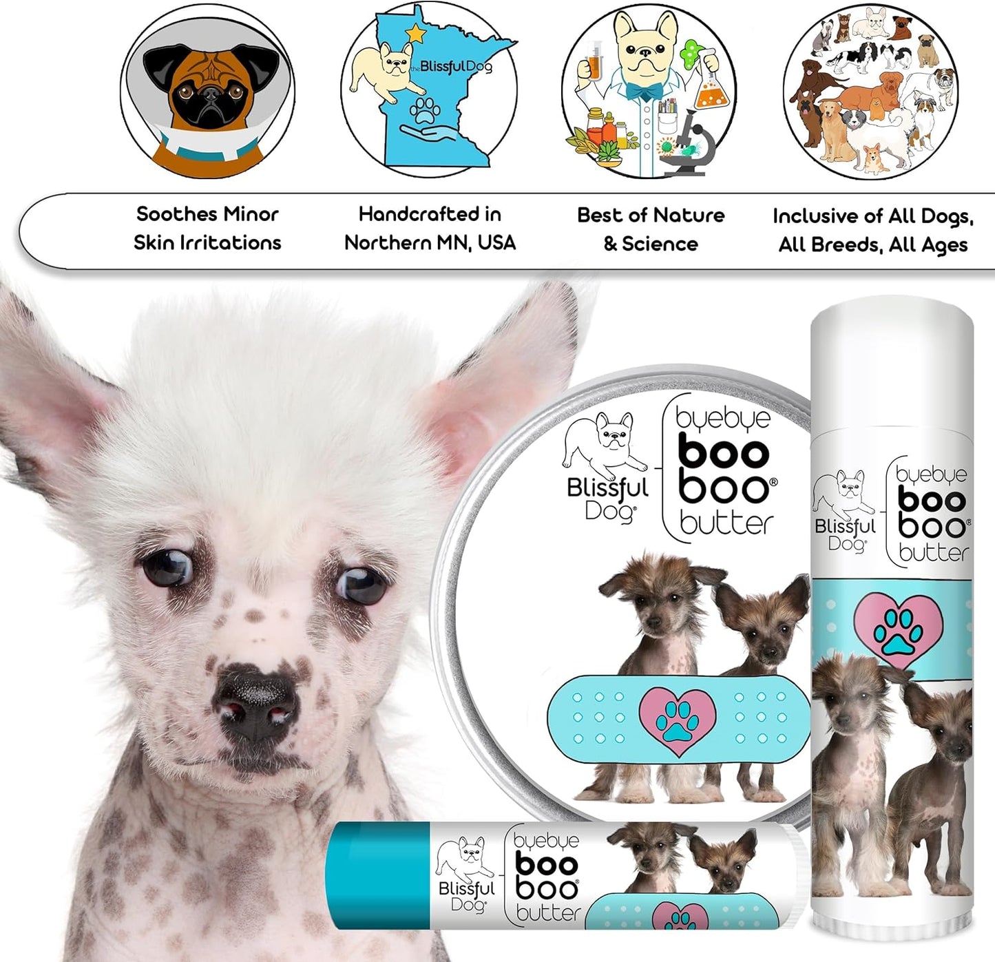 The Blissful Dog Chinese Crested Boo Butter, 2 oz