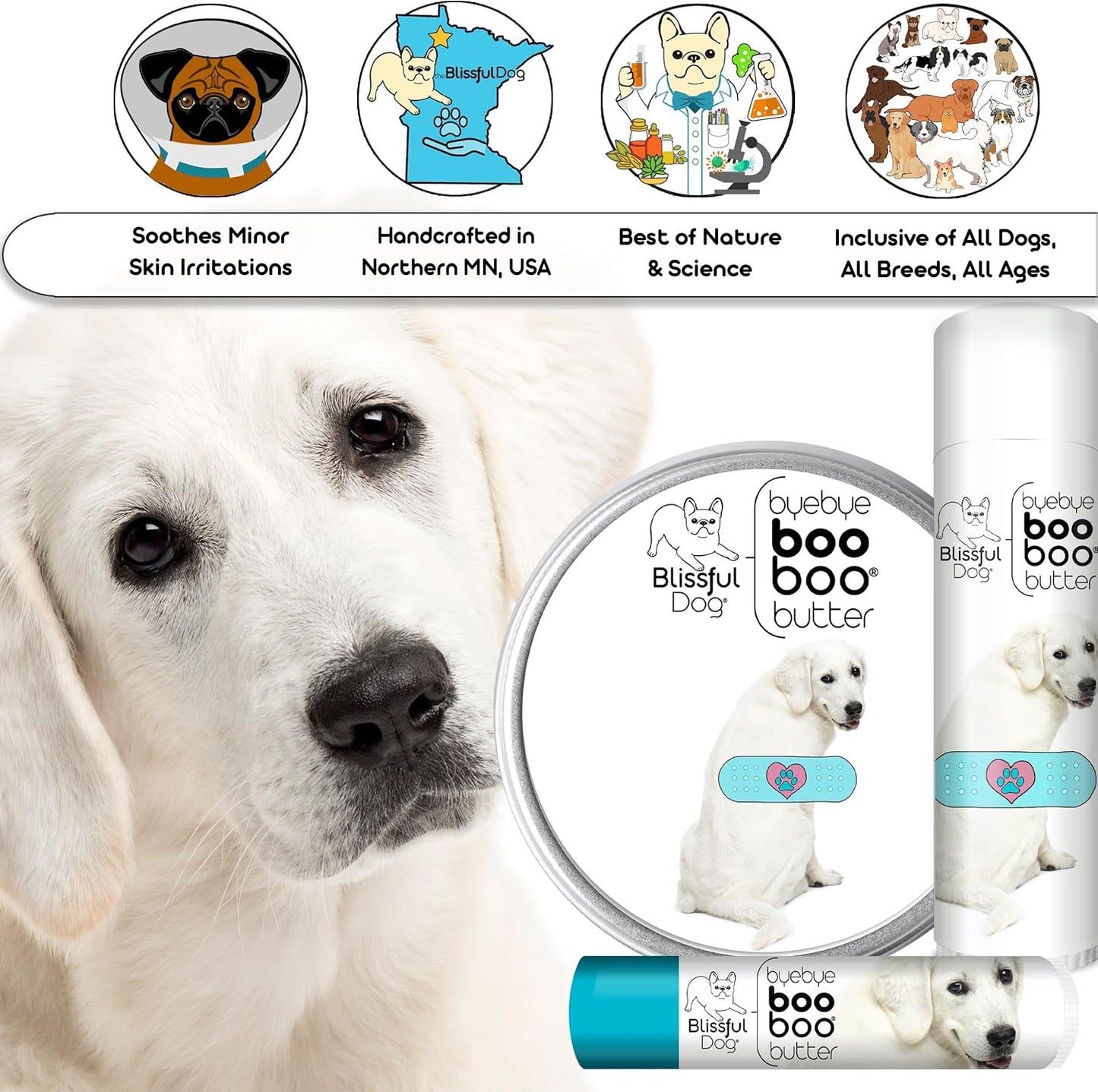 The Blissful Dog Kuvasz Boo Boo Butter, 1 Ounce