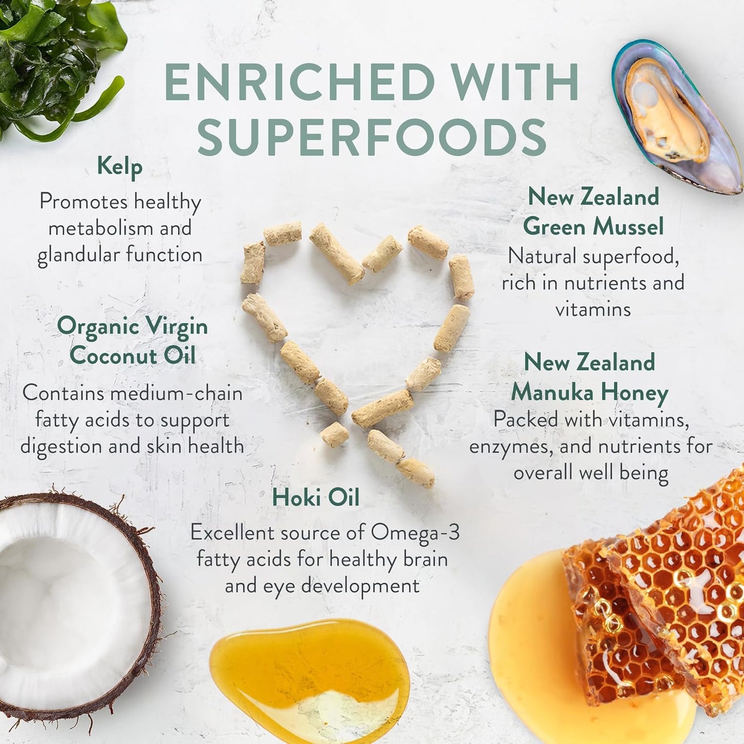 Meow Air Dried Cat Food - Beef & Hoki Recipe - Topper, Mixer or as Cat Training Treats, All Life Stages - 26.5 oz