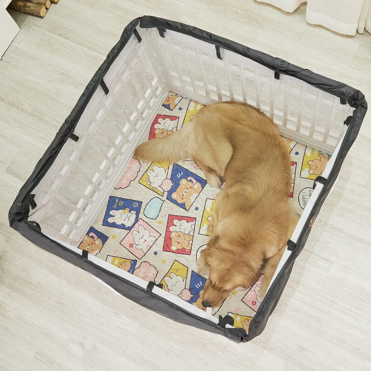 PJYuCien Washable Dog Playpen Mat, 36”x 36”, Leak-Proof Reusable Puppy Pee Pads, Non-Slip Pee Mat for Whelping Pads, Crate, Potty Training, Puppy Playpen (Note: Mat Only, Playpen Not Included)