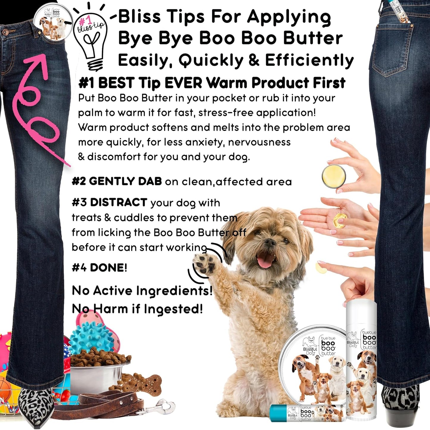 The Blissful Dog Mixed Breed Boo Butter, 1 oz