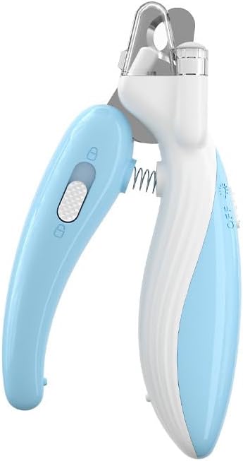 Cat Nail Clippers, Whale Shape Precision Trimming Tool, Ergonomic Non-Slip Handle, Safety Guard, Compact & Easy to Clean (Blue)
