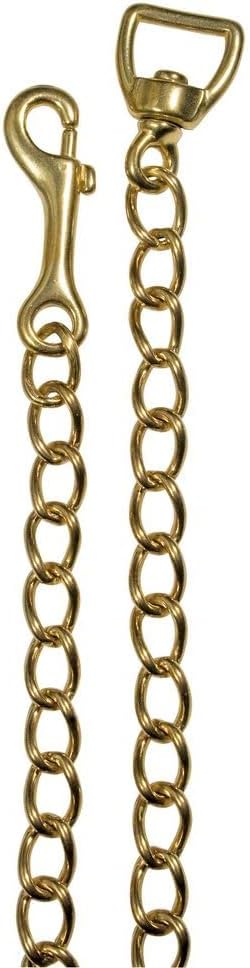 Schneiders Heavy Duty Solid Brass Chain for Horses | Convert Ropes & Lunge Lines into Effective Training Aids | Rust-Resistant, Hand-Welded Design