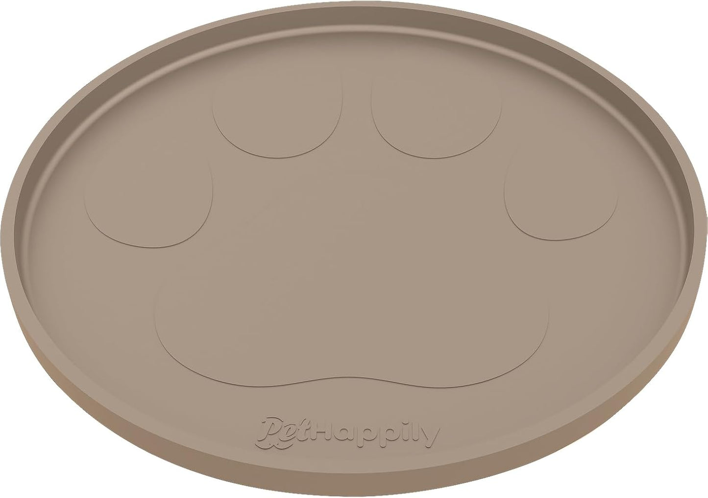 Dog Food Mat Round 10" - Raised Edges Dogs Mat for Food and Water Prevent Spill, Waterproof Cat Food Mats Protect Floors, Easy Clean Dog Bowl Mats for Food and Water, Silicone Pet Feeding Placemats