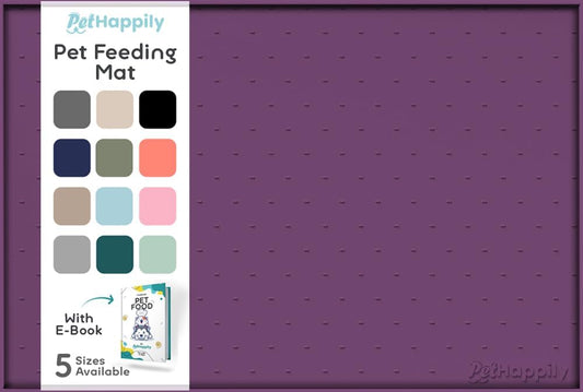 Dog Food Mat - Raised Edges Dogs Mat for Food and Water Prevent Spill, Waterproof Cat Food Mats Protect Floors, Easy Clean Dog Bowl Mats for Food and Water, Silicone Pet Food Tray