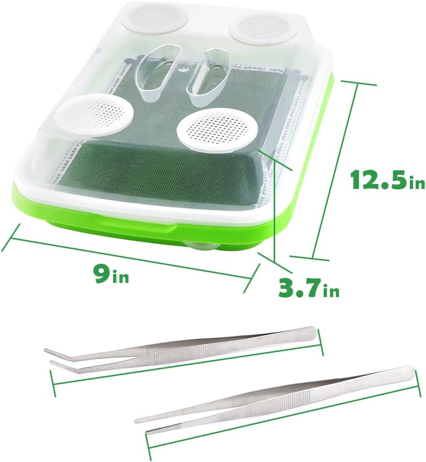 1 Pack Mealworms Breeding Kit Mealworms Keeper with 2 Pcs Insect Stainless Steel Tweezers to Breed Live Worms for Reptile Bearded Dragon Leopard Gecko Lizard Frog Bird Chicken