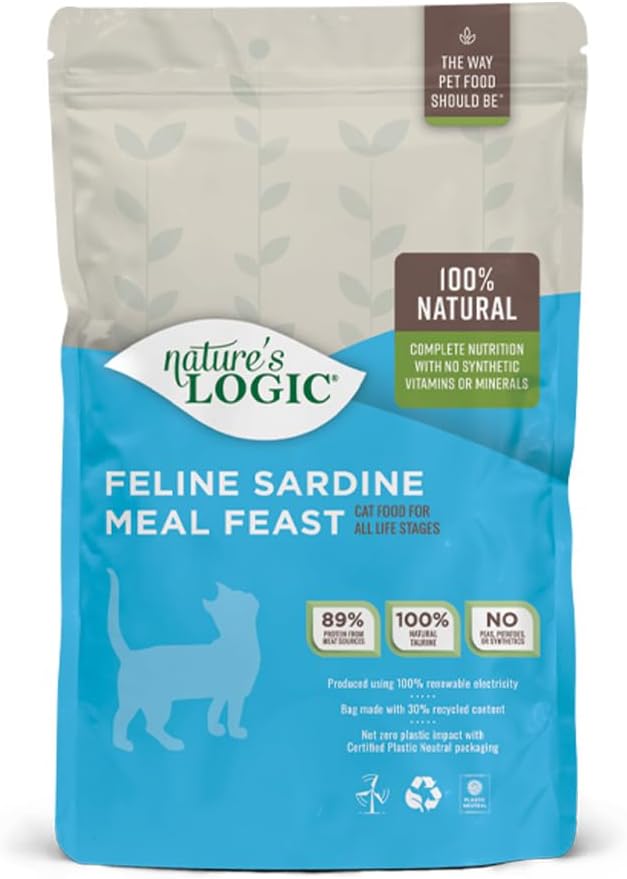 Nature's Logic Sardine Dry Cat Food (1 Pack), 3.3 lb