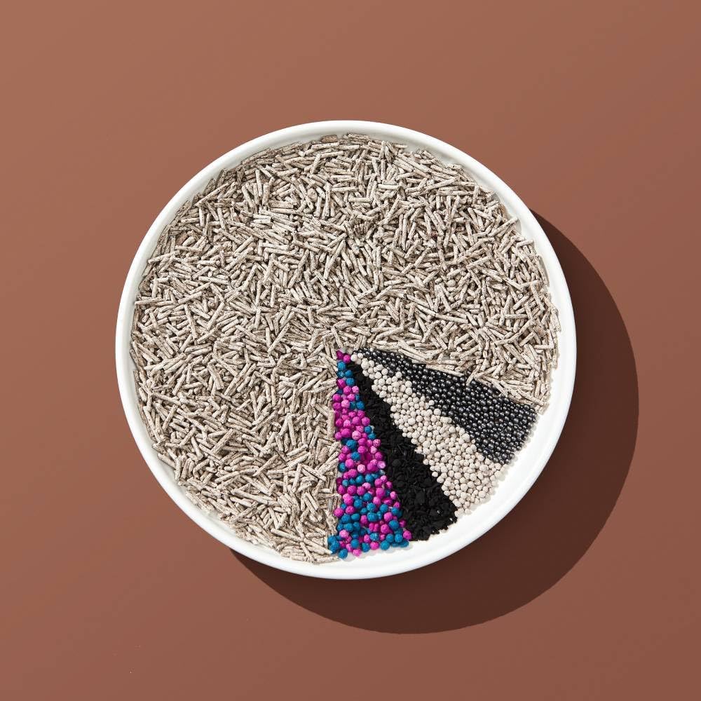 Mixed Tofu Cat Litter, Heavy Duty Flushable Kitty Litter, 5.5Lb/88Oz Coffee 4 Pack