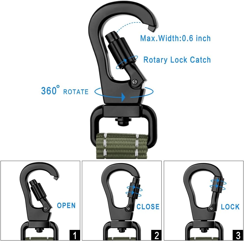 PLUTUS PET Short Dog Leash, Reflective Nylon Padded Handle, Strong Traffic Leash with Carabiner Clip, Perfect for Large or Medium Dogs (10”，Ranger Green)