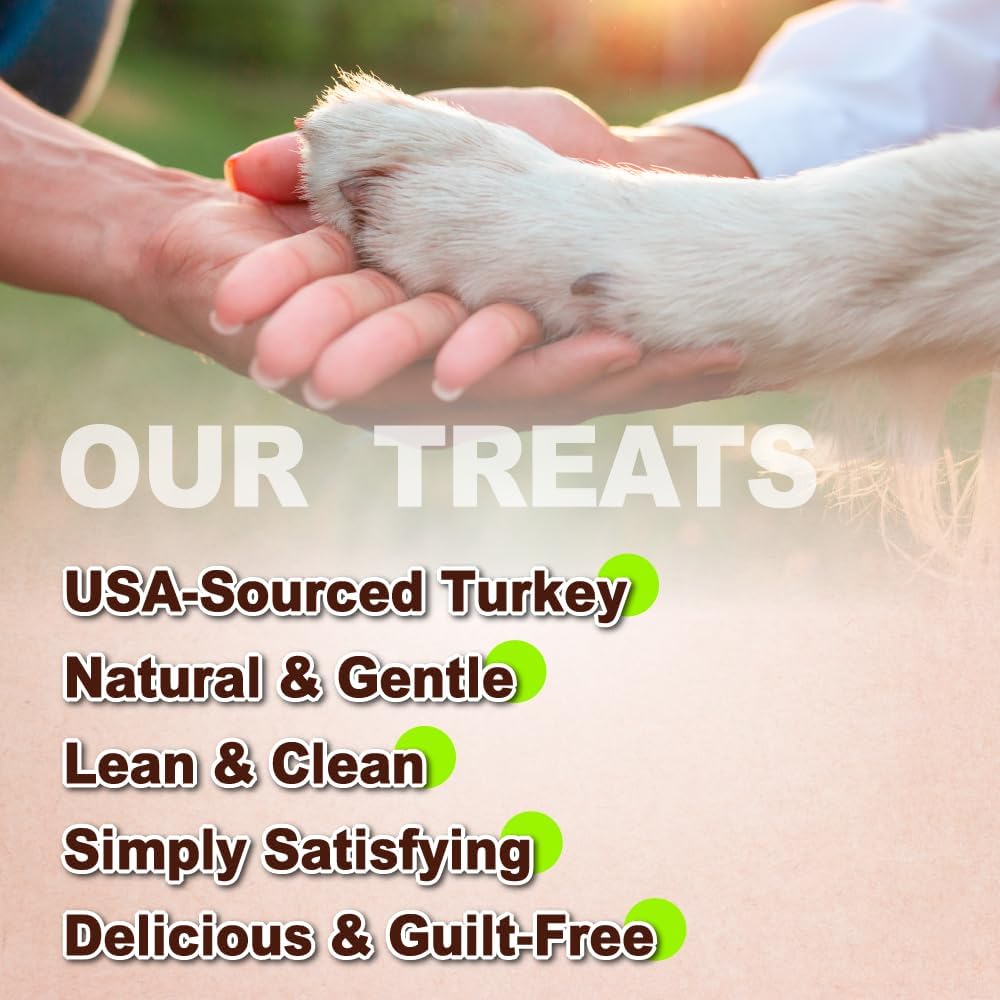 AFreschi Turkey Tendons for Dogs, USA-Sourced, Healthy Dog Treats, Rawhide-Free Puppy Chews, All Natural, Hypoallergenic Dog Treats, Classic Series, Turkey Tendon Wrapped Chicken Stick, 3.5 oz Pack