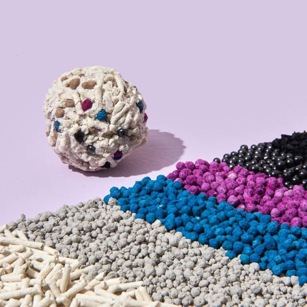 Tofu Cat Litter Natural Clumping Tofu Cat Litter 5.5lb/88oz 5 Scents (Peach + Mixed, 2 Pack)