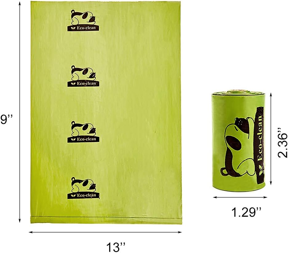 Dog Poop Bags, 60 Rolls / 900 Count Dog Waste Bags with Dispenser and Leash Clip, Unscented, Extra Thick and Strong Poop Bags for Dogs