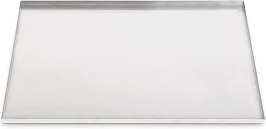 35" x 19.75" Metal Replacement Dog Crate Pan Chew Proof Crack Proof Pet Kennel Tray Central Dog Training Crate Pan Pet Supplies, Galvanized, 1" H