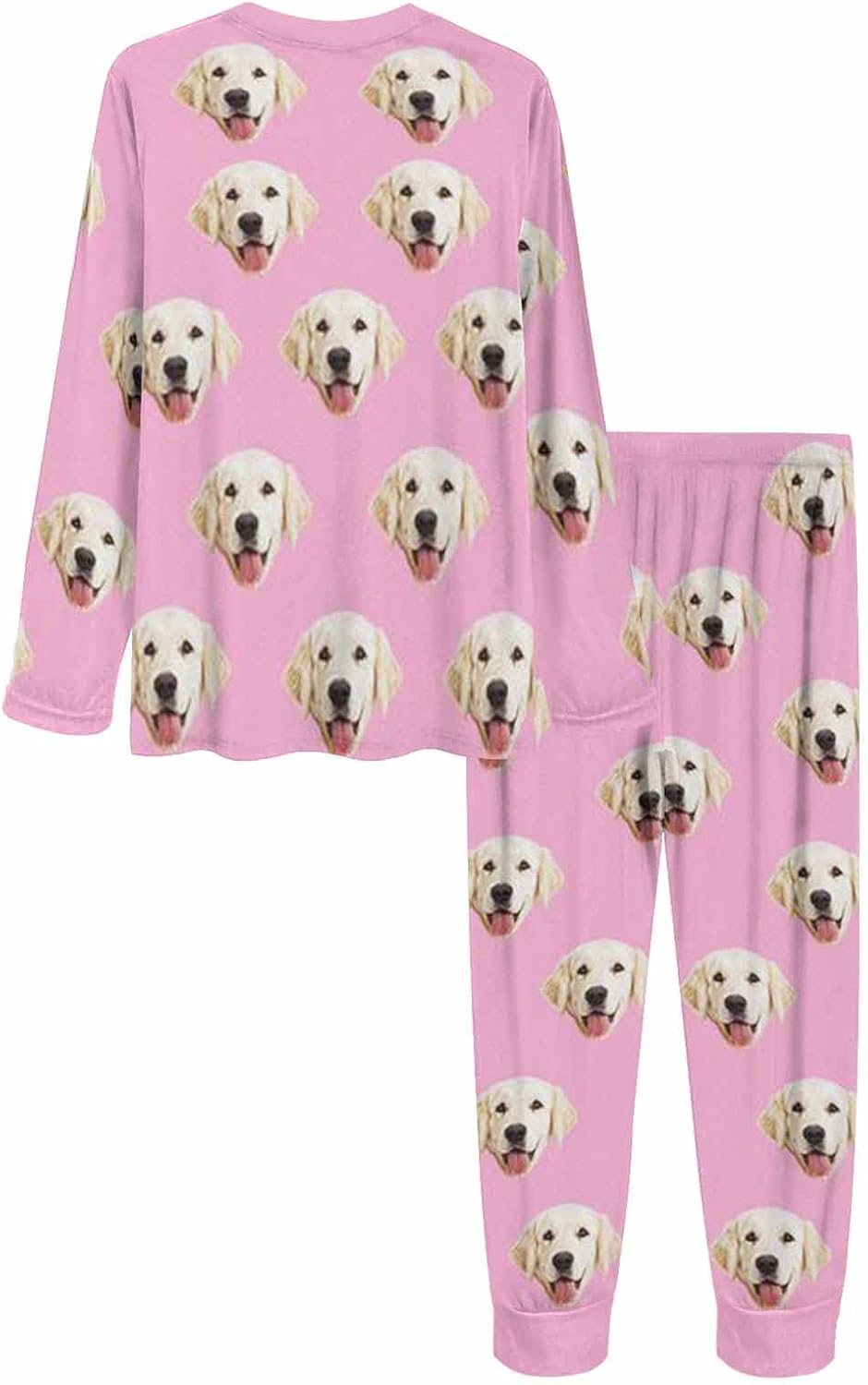 MyPupSocks Custom Face Pajamas Sets for Women, Personalized Photo Sleepwear XS-XXL