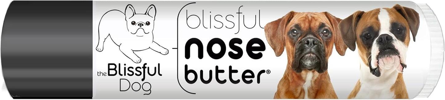 The Blissful Dog Fawn Boxer Nose Butter for Dry, Cracked Skin, Lick-Safe Dog Nose Balm with Moisturizing Shea Butter, Almond, Olive, and Essential Oils, Pet Supplies, Uncented, 0.15 oz.