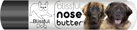 The Blissful Dog Leonberger Nose Butter for Dry, Cracked Skin, Lick-Safe Dog Nose Balm with Moisturizing Shea Butter, Almond, Olive, and Essential Oils, Pet Supplies, Uncented, 0.15 oz.