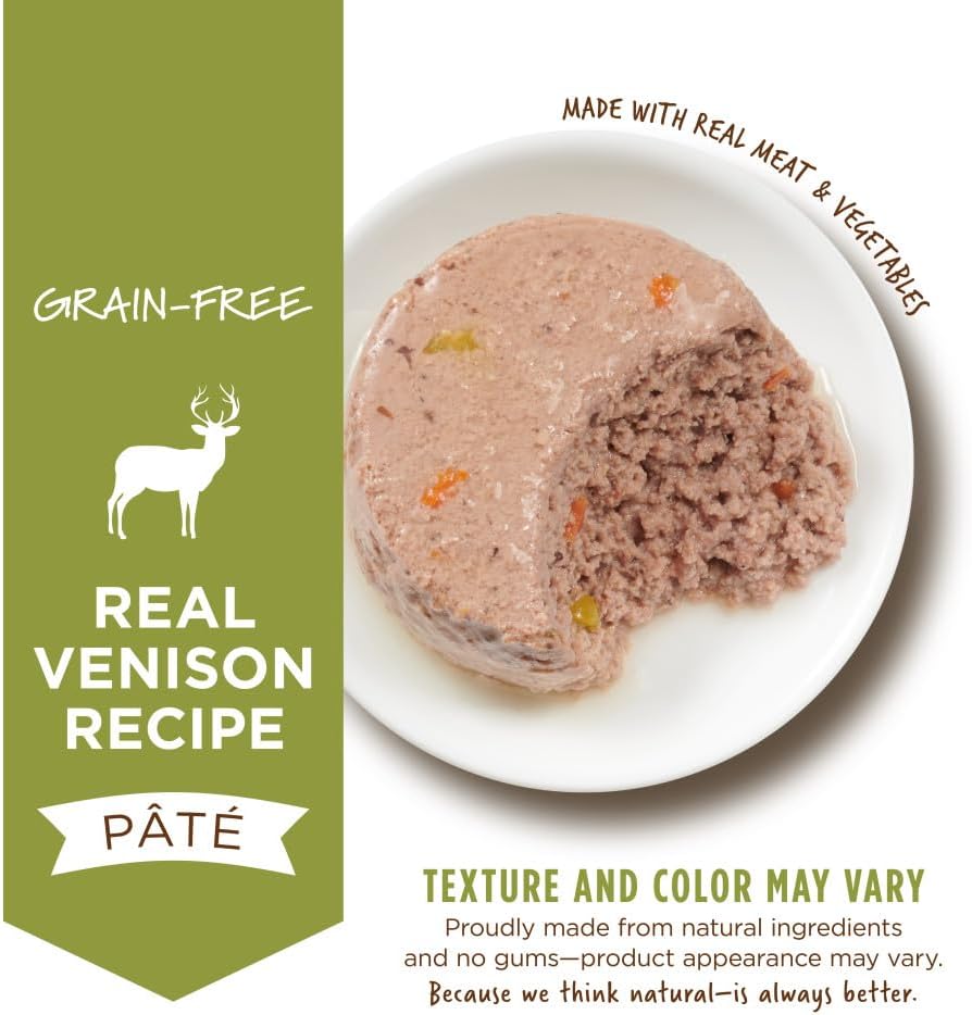 Instinct Original Pate Wet Cat Food, Grain Free Recipe - Real Venison, 5.5 oz. Cans (Pack of 12)