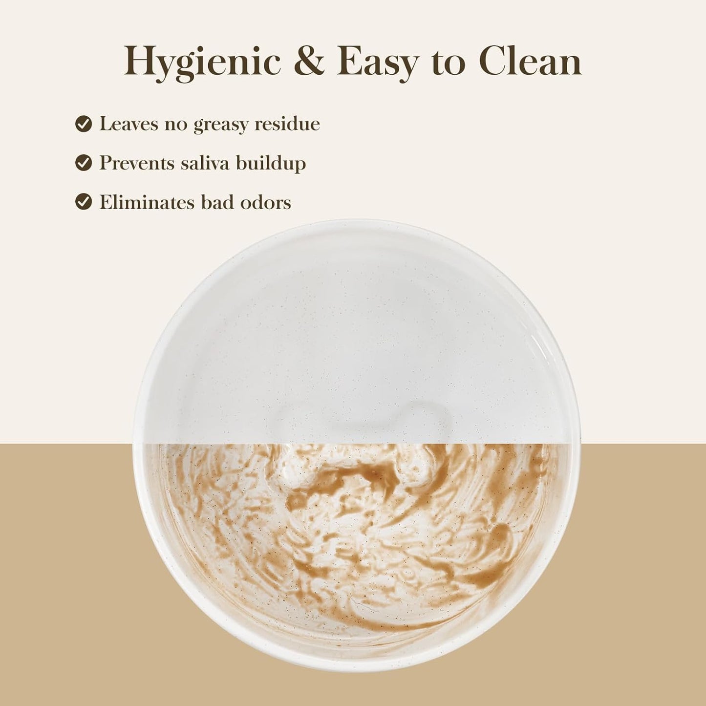 MALACASA Ceramic Dog Bowls, Dog Bowls for Medium Sized Dogs with Wood Stand - Pet Food & Water Bowl Set for Cat Medium Dogs, Weighted Glaze Matte.34 OZ (M-3.5 Cups)