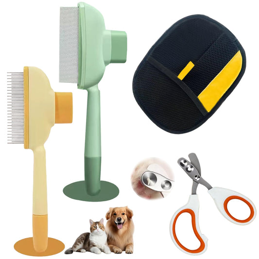 Zenbrush for Cat, Flea Comb for Cats, Viorane Pets Remover Gloves, Pets Hairs Removal, Cat Brush Dog Brush Pet Hair Clean Tool