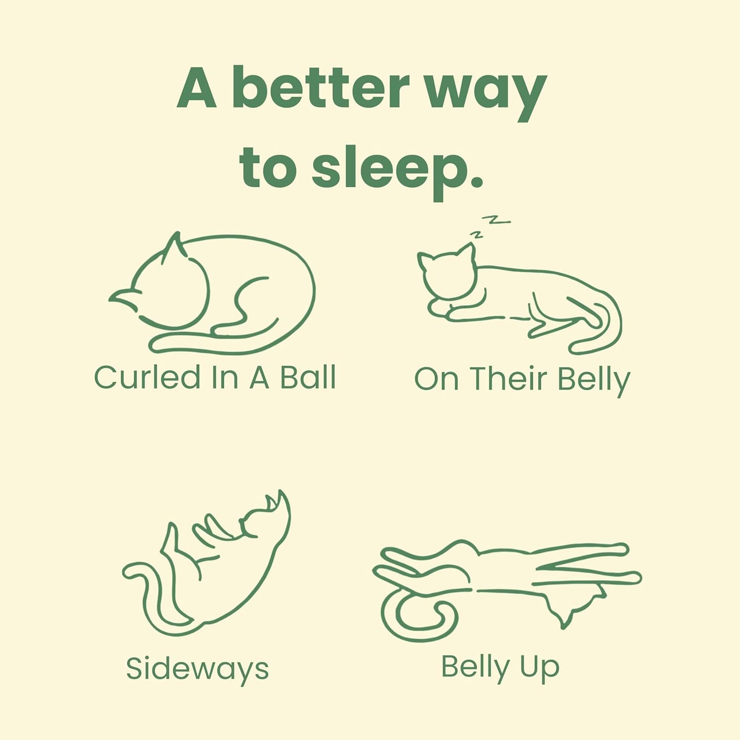 CATTASAURUS Peekaboo Cat Cave for Multiple & Large Cats Up to 30-45 Lbs, Fluffy Cat Beds & Furniture, Scratch Detachable & Washable Tunnel Bed, Comfy Donut Bed (Forest Green, Large (Calming))