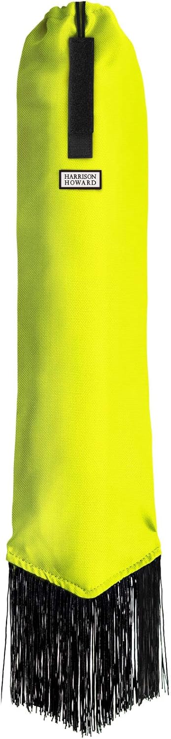 Harrison Howard Smooth Lightweight Adjustable Fastener Nylon Horse Tail Bag with Fringe