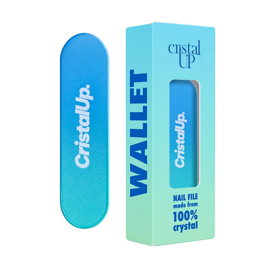 Crystal Nail File 1.6 in, Mini Glass File Ideal for Wallet, Durable, Gentle on Nails, Perfect for Travel, Home, Office and On the Go, Compact for Quick Touch Ups