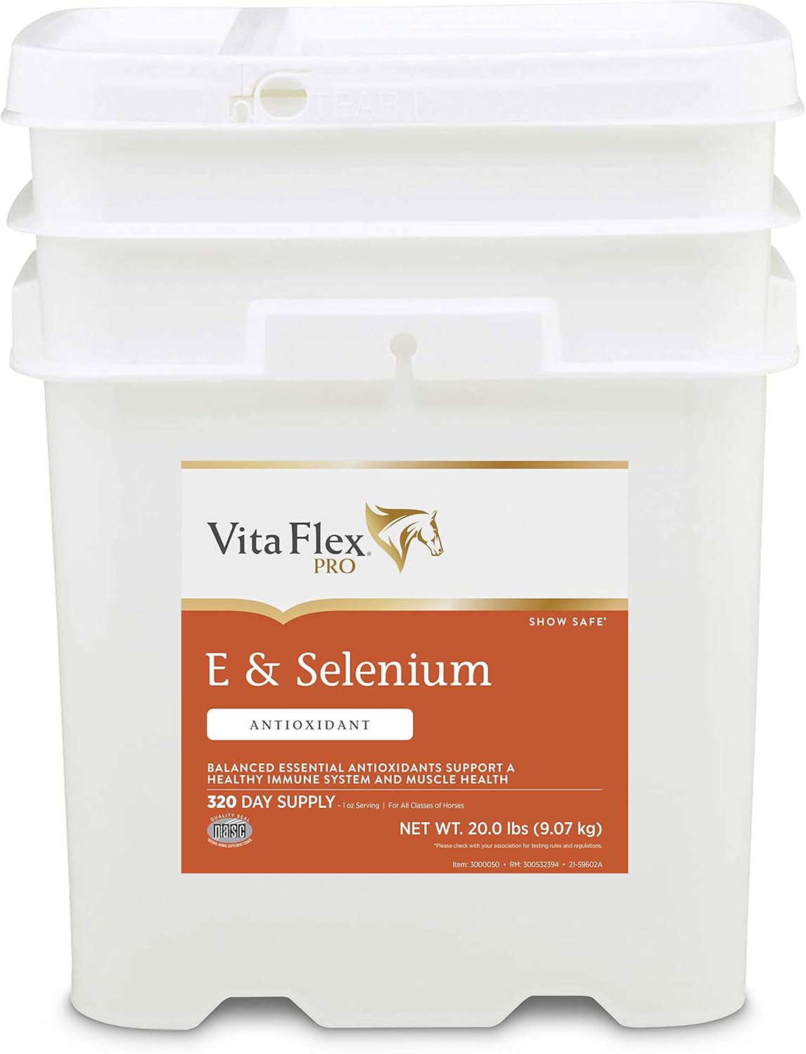 Pro E and Horse Selenium Supplement, Balanced Essential Antioxidants, 20 Pound, 320-Day Supply