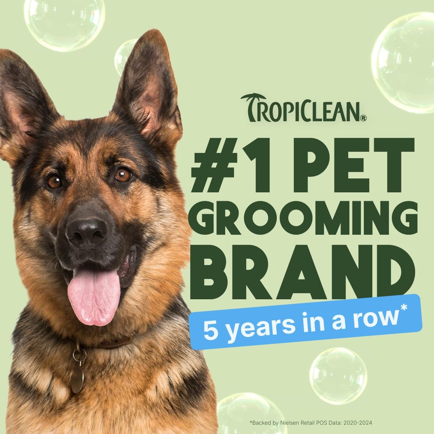TropiClean Hypoallergenic Waterless Dog Shampoo | Dry Shampoo for Allergies & Sensitive Skin | Safe for Cats | Puppies & Kittens | No Rinse | 7.4oz