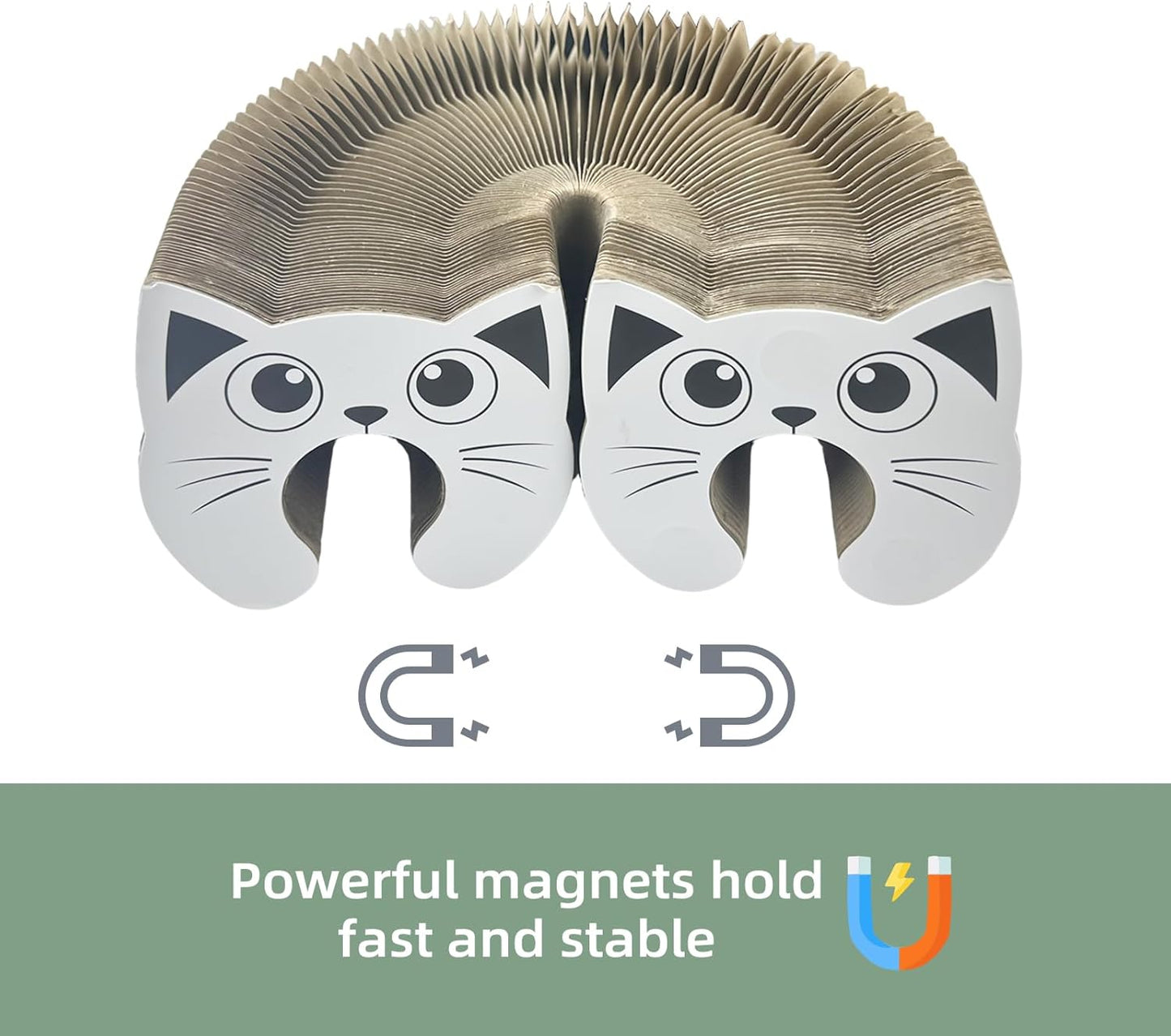 Interactive Scratching Board for Playful Kitties Magic Accordion Cat Scratching Post, Fun Cat Toys for Indoor Cats 1Pack