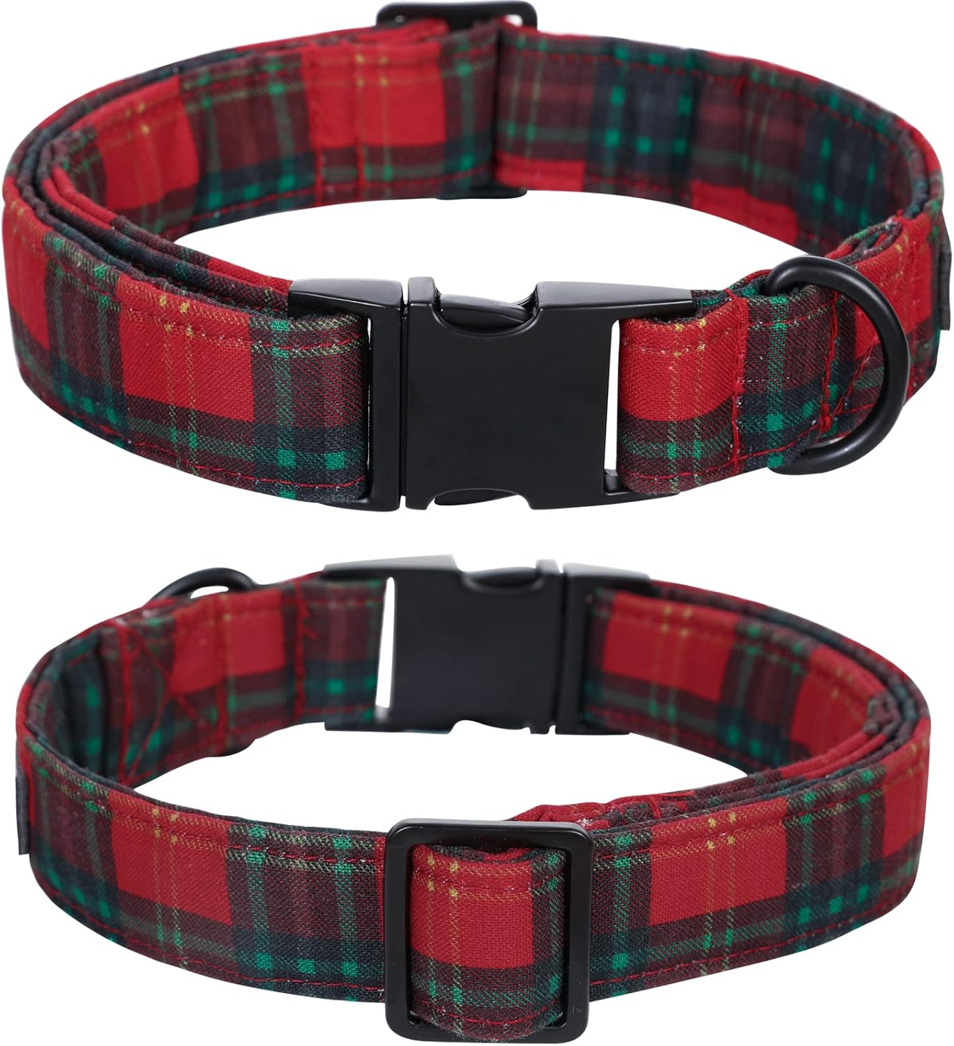 Lionet Paws Christmas Dog Collar with Sailor Bow, Bowtie for Dogs, Adjustable Comfortable Dog Collar Girl, M, Neck 13.5-22 in