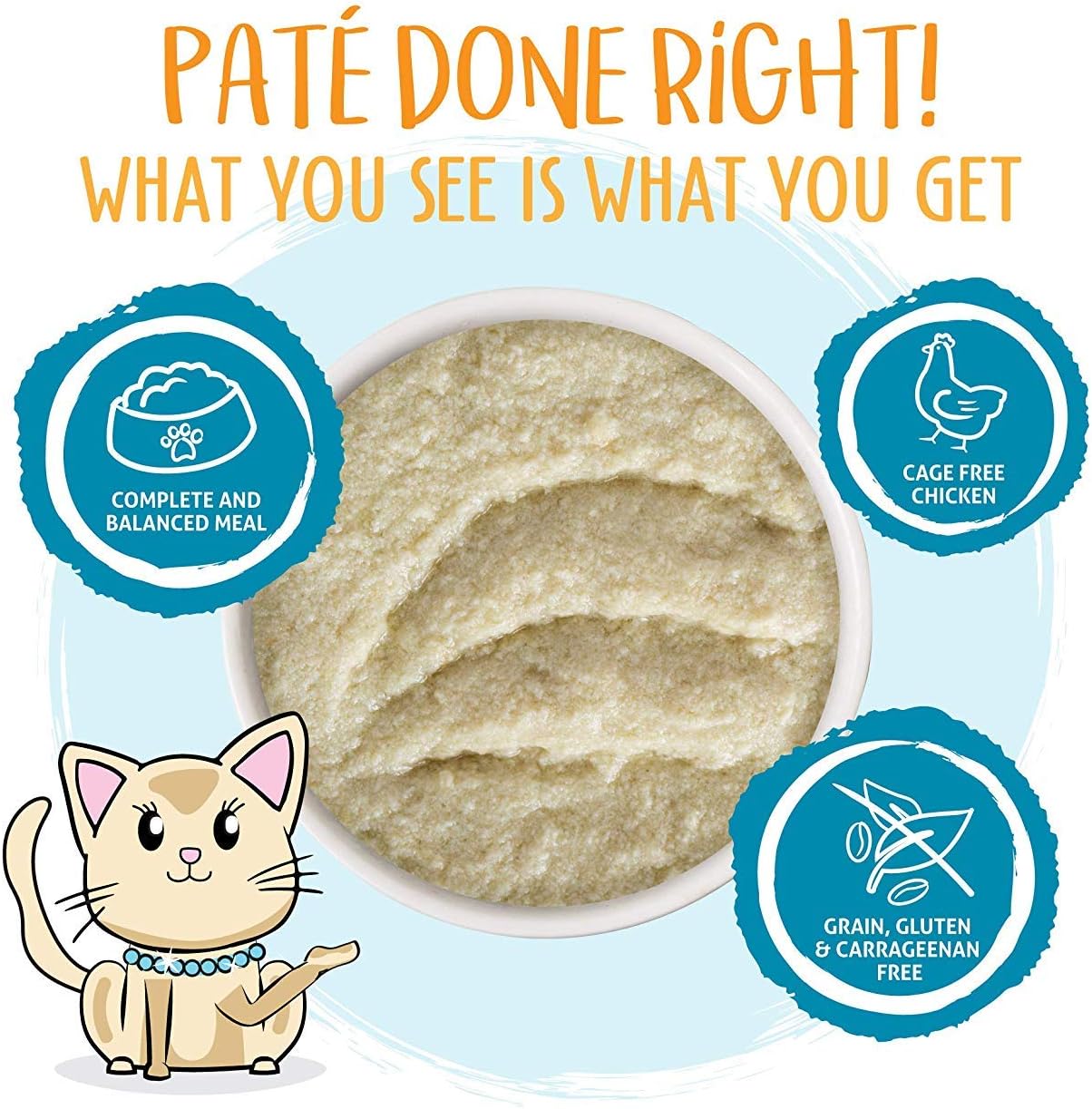 Weruva Wet Cat Food, Press Your Lunch with Chicken Pate, 5.oz Can, Pack of 8