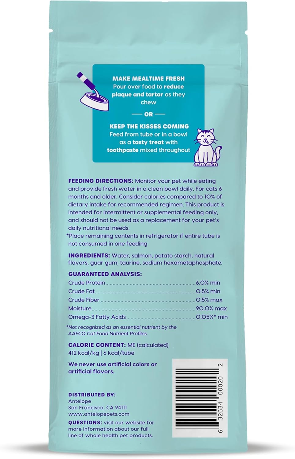 Ark Naturals, Kiss Me-Ow Lickable Salmon, 2 oz