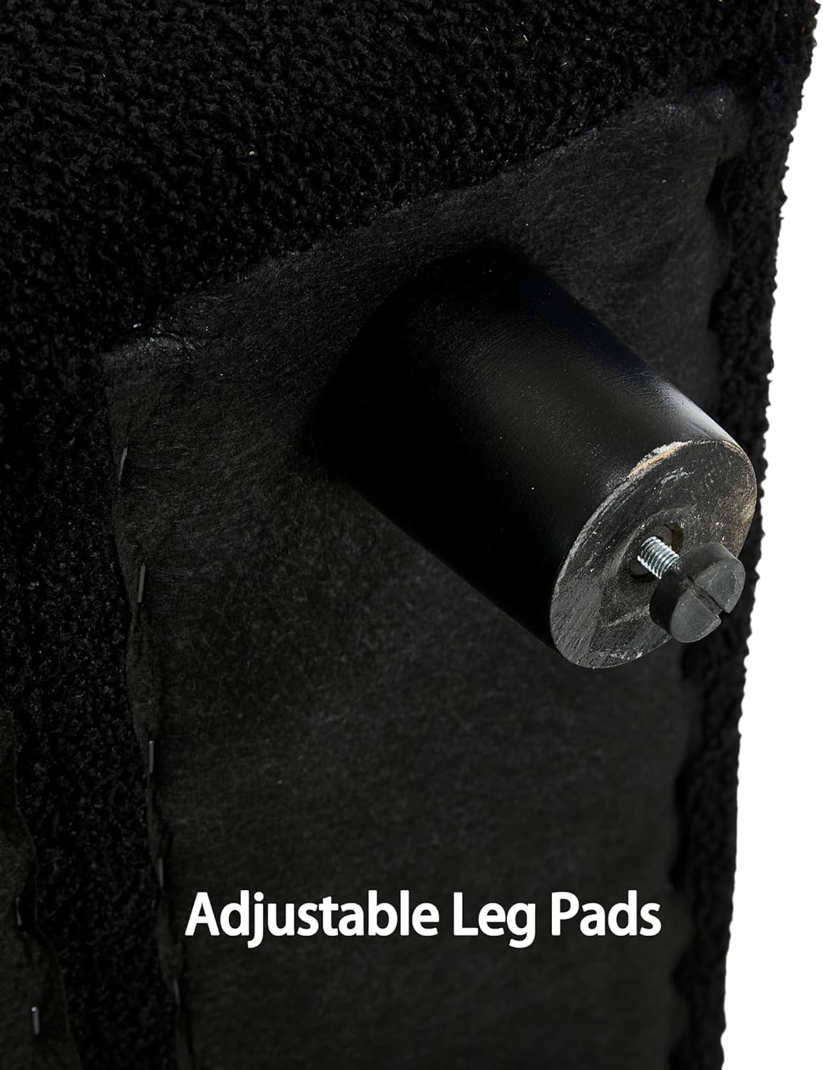 Teddy Storage Ottoman Bench for Bedroom, Comfy Boucle End of Bed Bench with Large Hidden Storgae Space, 55 inches Window Bench for Living Room/Reception Room/Mudroom, Black