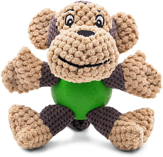 Raffaelo Dog Toys, Puppy Toys, Stuffed Teething Cleaning Chew Toys, Plush Interactive Dog Toys to Keep Them Busy with Squeaky, Training Reward Gift - (5.9-6.3")