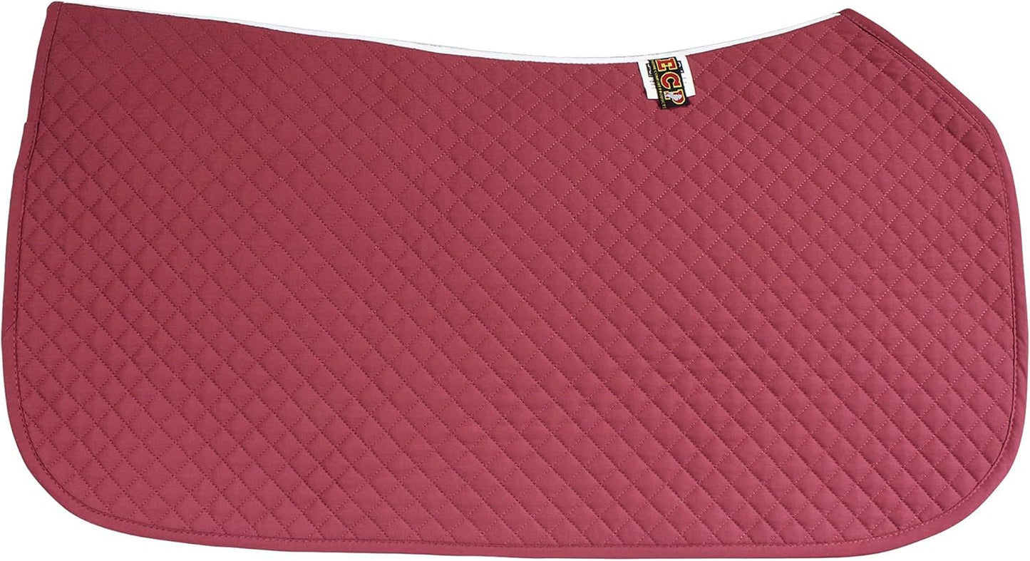 ECP Equine Comfort Products All Purpose Diamond Quilted Western Saddle Pad for Injury Prevention, Breathable, Hypoallergenic, Shock-Absorbing Cushion for Horse Comfort