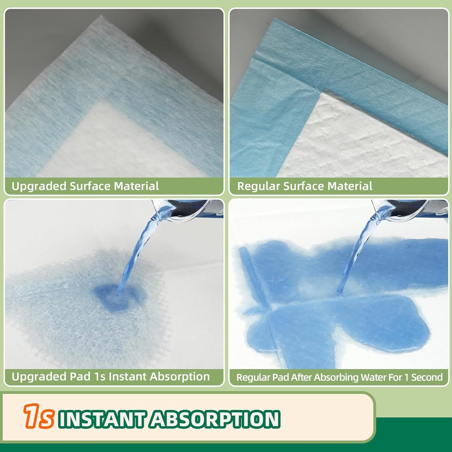 IMMCUTE Heavy Duty Puppy Pee Pads 22"x23"-100 Count | Dog Pee Training Pads Super Absorbent & Leak-Proof | Disposable Pet Piddle and Potty Pads for Puppies | Dogs | Doggie| Cats | Rabbits